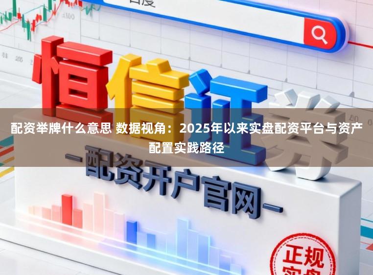 配资举牌什么意思 数据视角：2025年以来实盘配资平台与资产配置实践路径