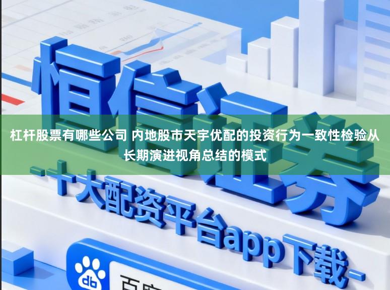 杠杆股票有哪些公司 内地股市天宇优配的投资行为一致性检验从长期演进视角总结的模式